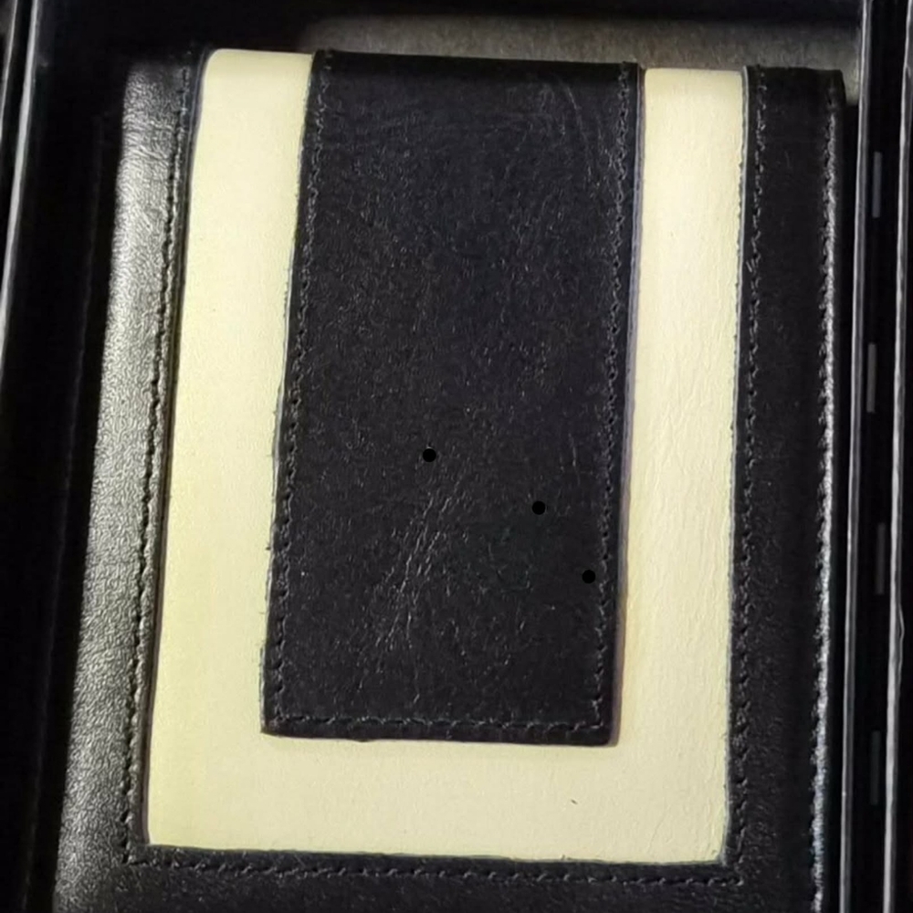 💃STYLISH💃 FINE ITALIAN LEATHER ~ LASER FRAME/WESTERN DESIGN WALLET 💥UNISEX💥
